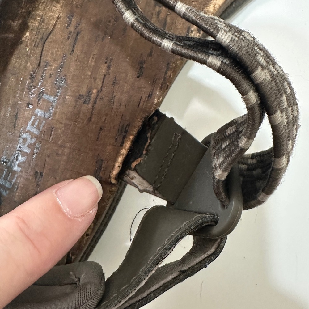 Merrell Boulder Performance Footwear Sandals Womens 9 Brown‎ Cork Outdoor Trail - Picture 8 of 12